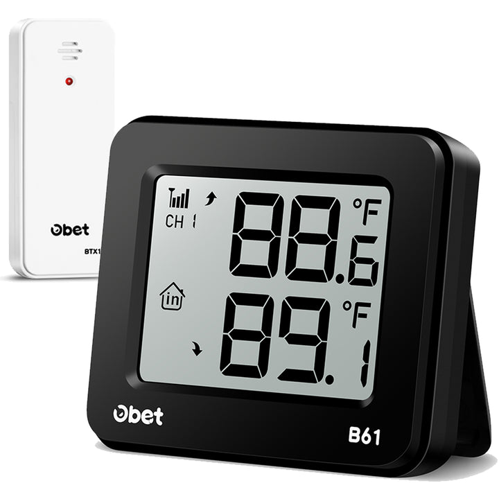 Machine Obet OBET Outdoor Thermometer Wireless Indoor Outdoor Digital Thermometer
