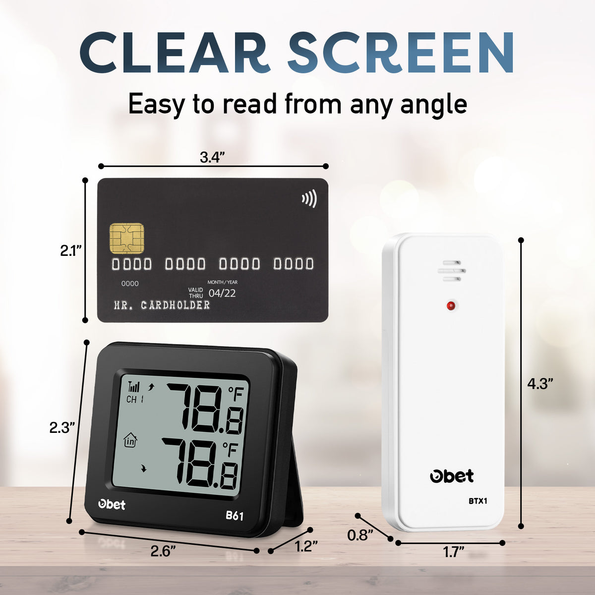 Machine Obet Outdoor Thermometer Wireless Indoor Outdoor Digital Thermometer Greenh ...